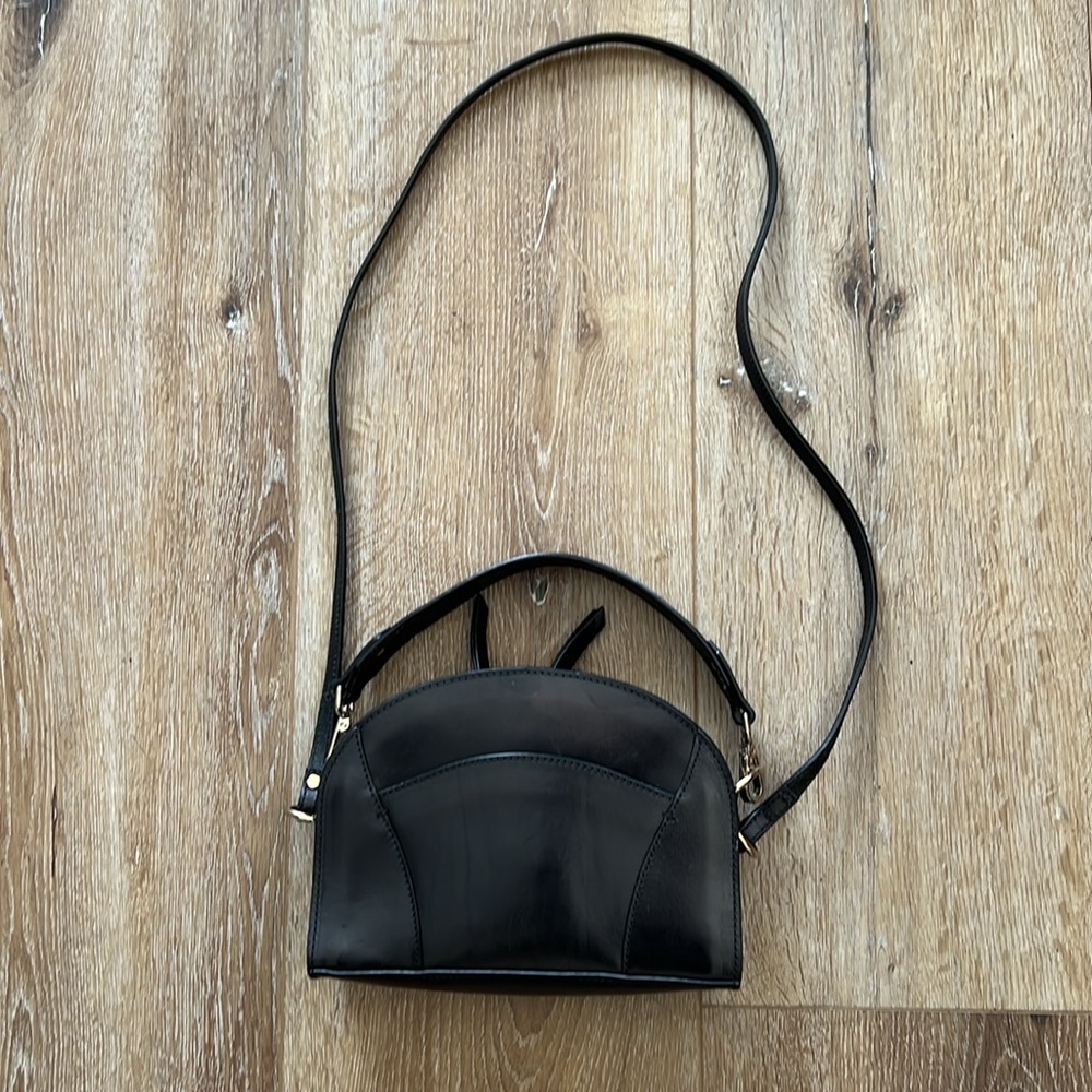 & Other Stories Sleek Black Crossbody Bag